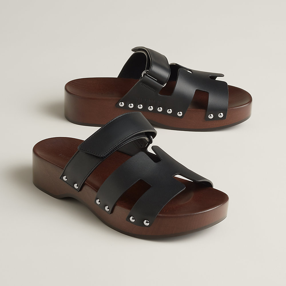 Sabots Kos - Noir | Hermès France